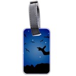 Nightscape Landscape Illustration Luggage Tags (Two Sides) Front