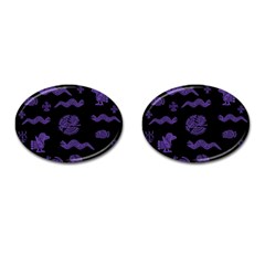 Aztecs Pattern Cufflinks (oval) by ValentinaDesign