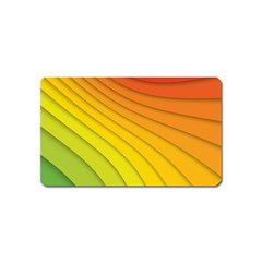 Abstract Pattern Lines Wave Magnet (name Card) by Nexatart