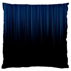 Black Blue Line Vertical Space Sky Standard Flano Cushion Case (two Sides) by Mariart