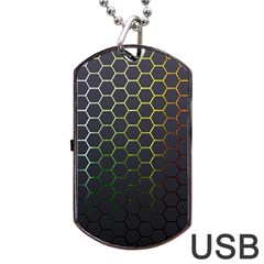 Hexagons Honeycomb Dog Tag Usb Flash (two Sides) by Mariart