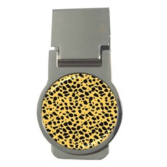 Skin Animals Cheetah Dalmation Black Yellow Money Clips (round)  by Mariart