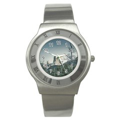 Fitz Roy Mountain, El Chalten Patagonia   Argentina Stainless Steel Watch by dflcprints