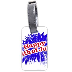 Happy 4th Of July Graphic Logo Luggage Tags (two Sides) by dflcprints