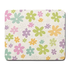 Beautiful Spring Flowers Background Large Mousepads by TastefulDesigns