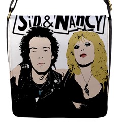 Sid And Nancy Flap Messenger Bag (s) by Valentinaart