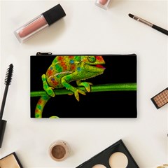 Chameleons Cosmetic Bag (small)  by Valentinaart