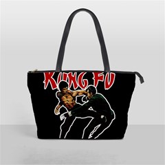 Kung Fu  Shoulder Handbags by Valentinaart