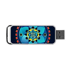 Abstract Mechanical Object Portable Usb Flash (two Sides) by linceazul