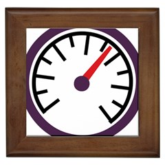 Maker Measurer Hours Time Speedometer Framed Tiles by Mariart