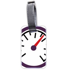 Maker Measurer Hours Time Speedometer Luggage Tags (two Sides) by Mariart