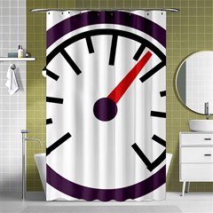 Maker Measurer Hours Time Speedometer Shower Curtain 48  X 72  (small)  by Mariart