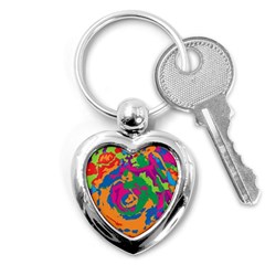 Abstract Art Key Chains (heart)  by ValentinaDesign