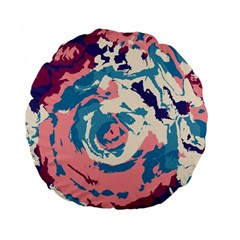 Abstract Art Standard 15  Premium Flano Round Cushions by ValentinaDesign