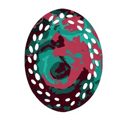 Abstract Art Ornament (oval Filigree) by ValentinaDesign