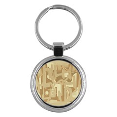 Abstract Art Key Chains (round)  by ValentinaDesign