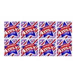 Happy 4th Of July Theme Pattern Satin Wrap Front