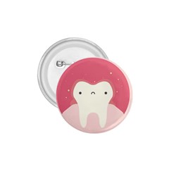 Sad Tooth Pink 1 75  Buttons by Mariart