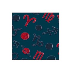 Zodiac Signs Planets Blue Red Space Satin Bandana Scarf by Mariart