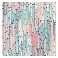 Vertical Behance Line Polka Dot Grey Pink Large Satin Scarf (square) by Mariart