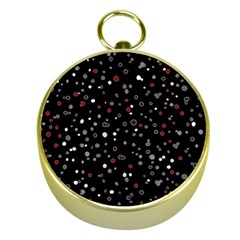 Dots Pattern Gold Compasses by ValentinaDesign