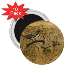 Birds Figure Old Brown 2 25  Magnets (10 Pack)  by Nexatart