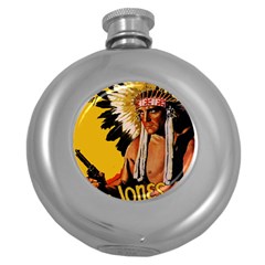 White Eagle Round Hip Flask (5 Oz) by Valentinaart