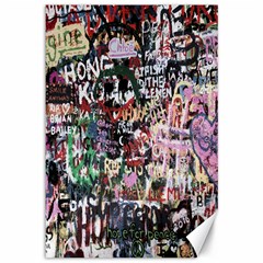 Graffiti Wall Pattern Background Canvas 12  X 18   by Nexatart