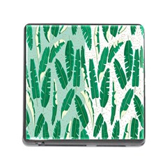 Banana Leaf Green Polka Dots Memory Card Reader (square) by Mariart