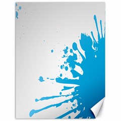 Blue Stain Spot Paint Canvas 18  X 24   by Mariart