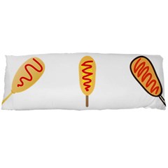 Hot Dog Buns Sate Sauce Bread Body Pillow Case Dakimakura (two Sides) by Mariart