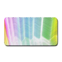 Light Means Net Pink Rainbow Waves Wave Chevron Green Medium Bar Mats by Mariart