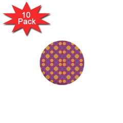 Colorful Geometric Polka Print 1  Mini Buttons (10 Pack)  by dflcprints