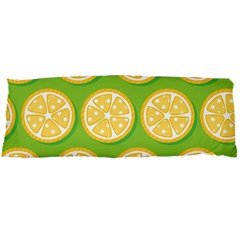 Lime Orange Yellow Green Fruit Body Pillow Case Dakimakura (two Sides) by Mariart