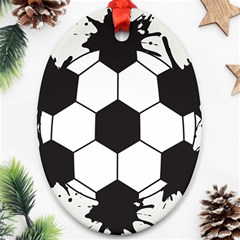 Soccer Camp Splat Ball Sport Ornament (oval) by Mariart