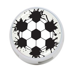 Soccer Camp Splat Ball Sport 4-port Usb Hub (one Side) by Mariart