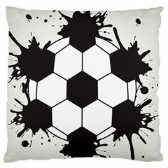 Soccer Camp Splat Ball Sport Large Flano Cushion Case (two Sides) by Mariart