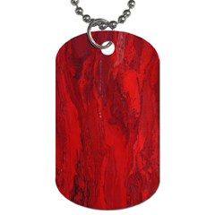 Stone Red Volcano Dog Tag (one Side) by Mariart