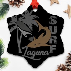 Surf - Laguna Ornament (snowflake) by Valentinaart