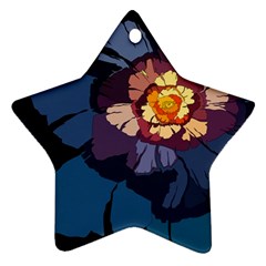 Flower Star Ornament (two Sides) by oddzodd