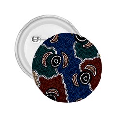 Aboriginal Art - Riverside Dreaming 2 25  Buttons by hogartharts