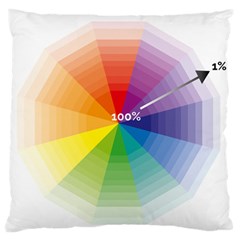 Colour Value Diagram Circle Round Large Flano Cushion Case (two Sides) by Mariart