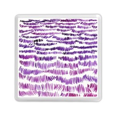 Original Feather Opaque Color Purple Memory Card Reader (square)  by Mariart