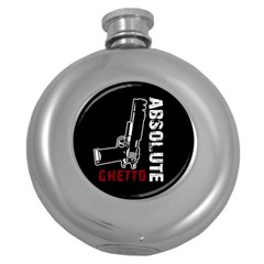 Absolute Ghetto Round Hip Flask (5 Oz) by Valentinaart