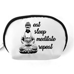 Eat, sleep, meditate, repeat  Accessory Pouches (Medium)  Back