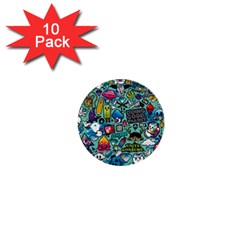 Comics 1  Mini Buttons (10 Pack)  by BangZart