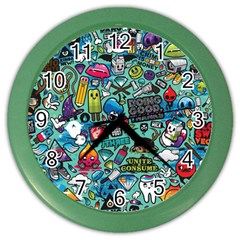 Comics Color Wall Clocks by BangZart