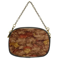 Brown Texture Chain Purses (one Side)  by BangZart