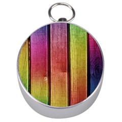 Colourful Wood Painting Silver Compasses by BangZart