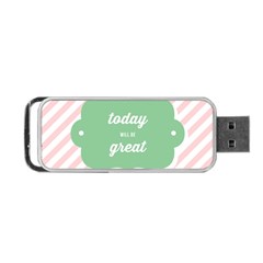 Today Will Be Great Portable Usb Flash (two Sides) by BangZart